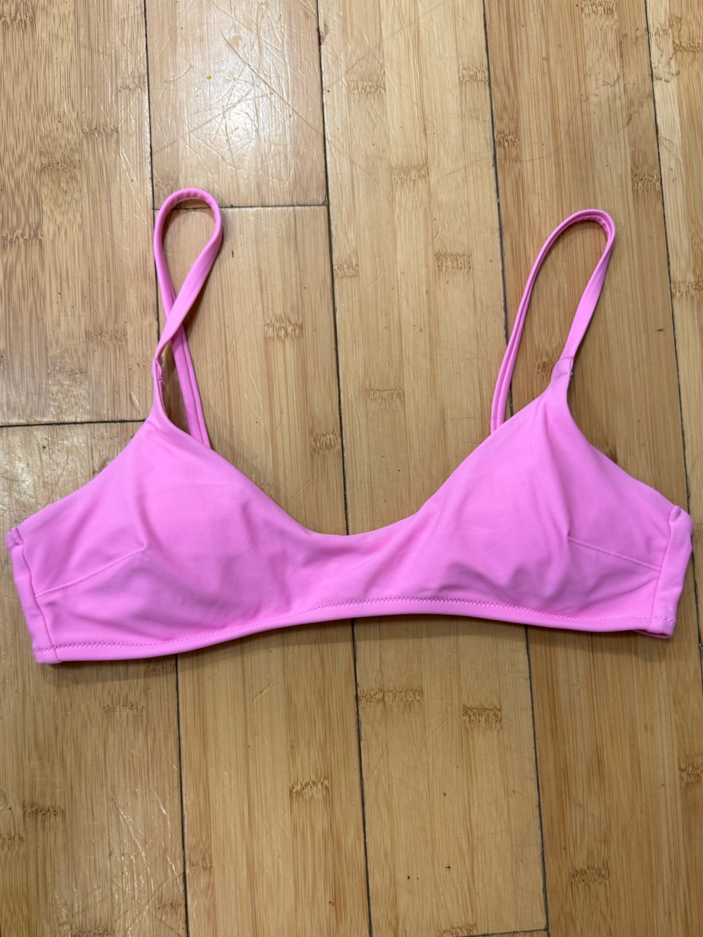Aerie Pink Scoop Strappy Bikini Top